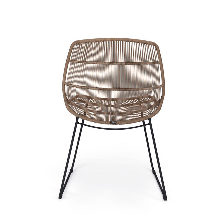 Oliver Outdoor Wicker Dining Side Chair (Natural)