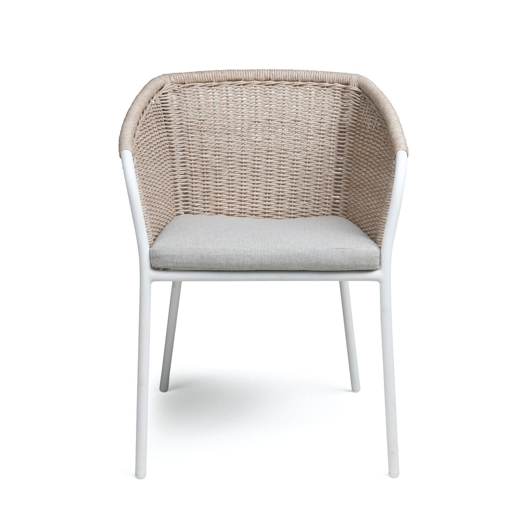 Becki Wicker Outdoor Dining Chair (Stonewash)