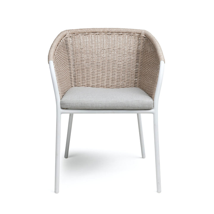 Becki Wicker Outdoor Dining Chair (Stonewash)