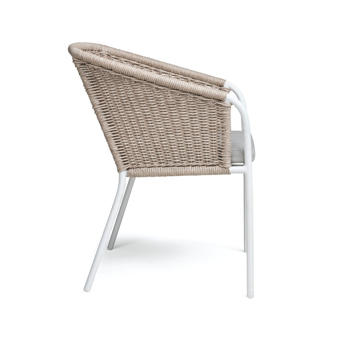 Becki Wicker Outdoor Dining Chair (Stonewash)