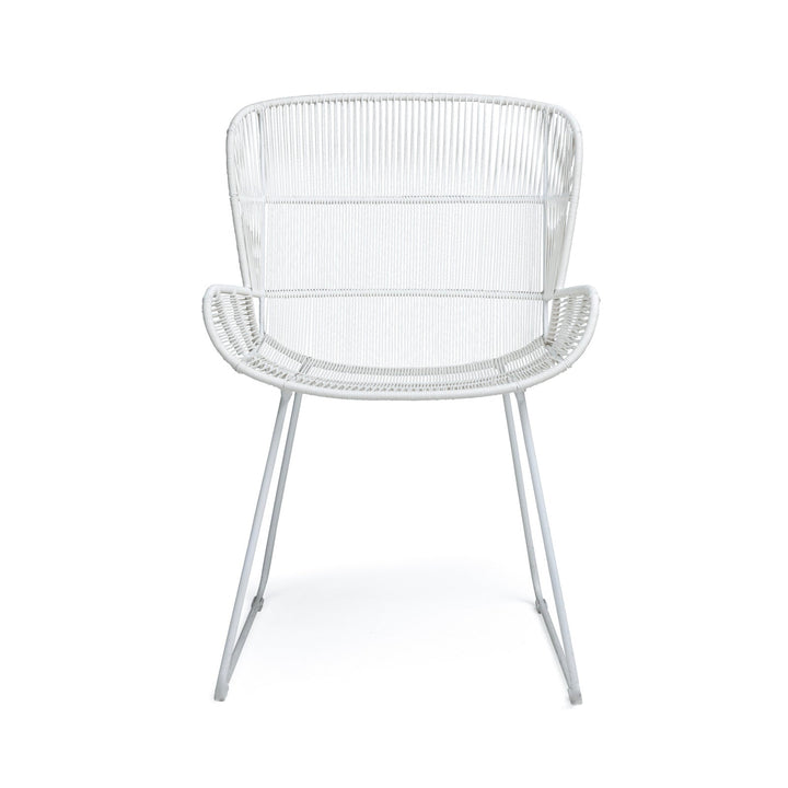 Nairobi Woven Dining Arm Chair (White)