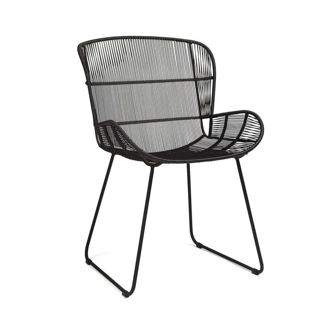 Nairobi Woven Dining Arm Chair (Black)