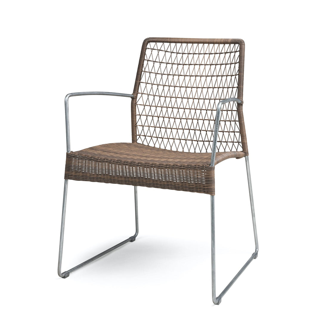Edge Wicker Dining Arm Chair (Sampulut)