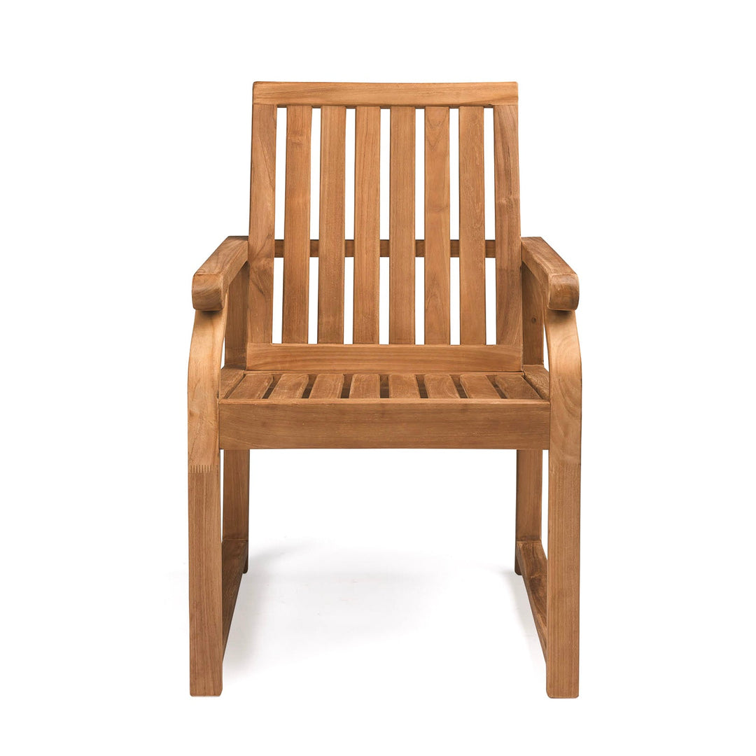 Capri Teak Outdoor Dining Arm Chair