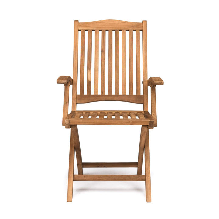 Harbour Teak Outdoor Folding Dining Arm Chair