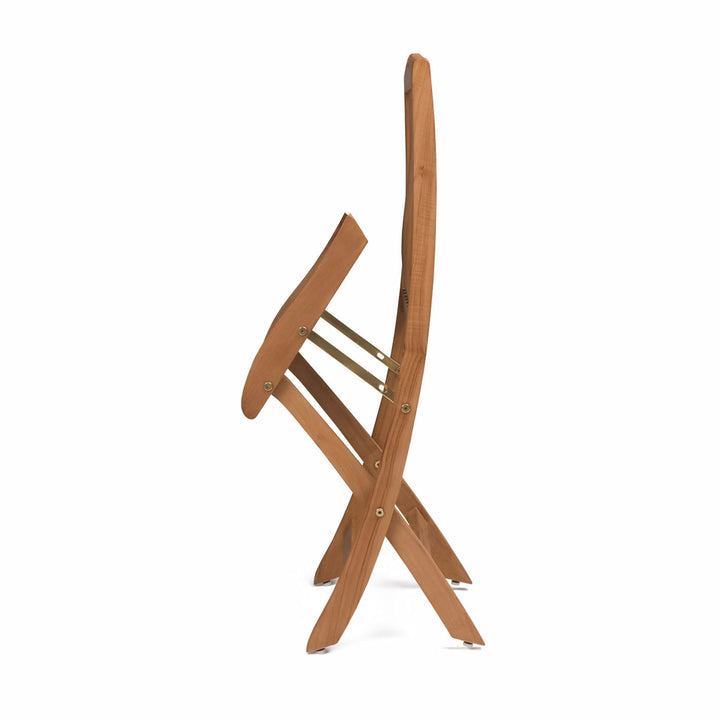 Como Teak Outdoor Folding Dining Side Chair