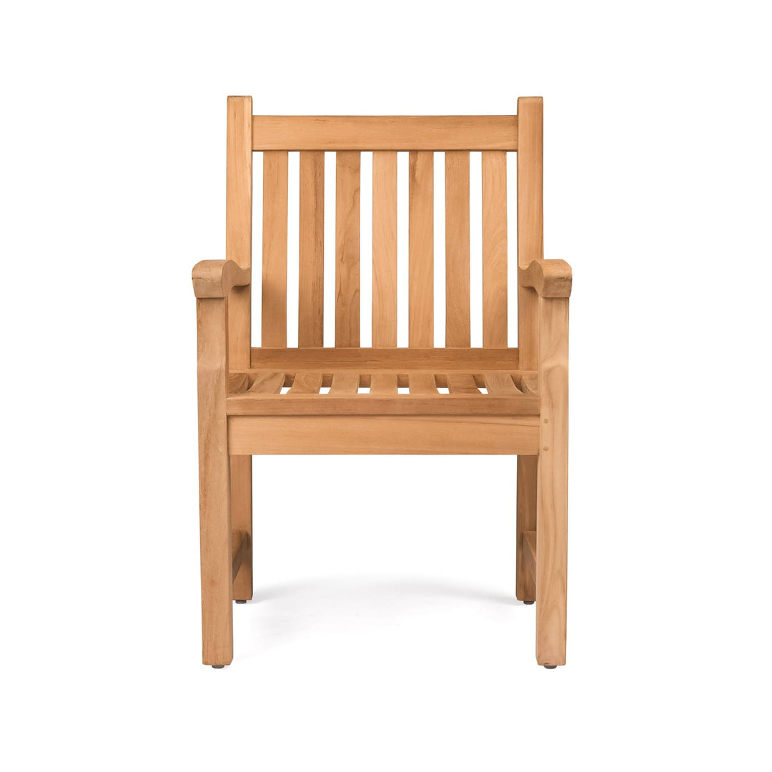 Wave Teak Dining Arm Chair
