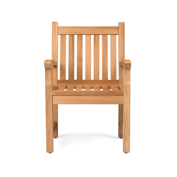 Wave Teak Dining Arm Chair