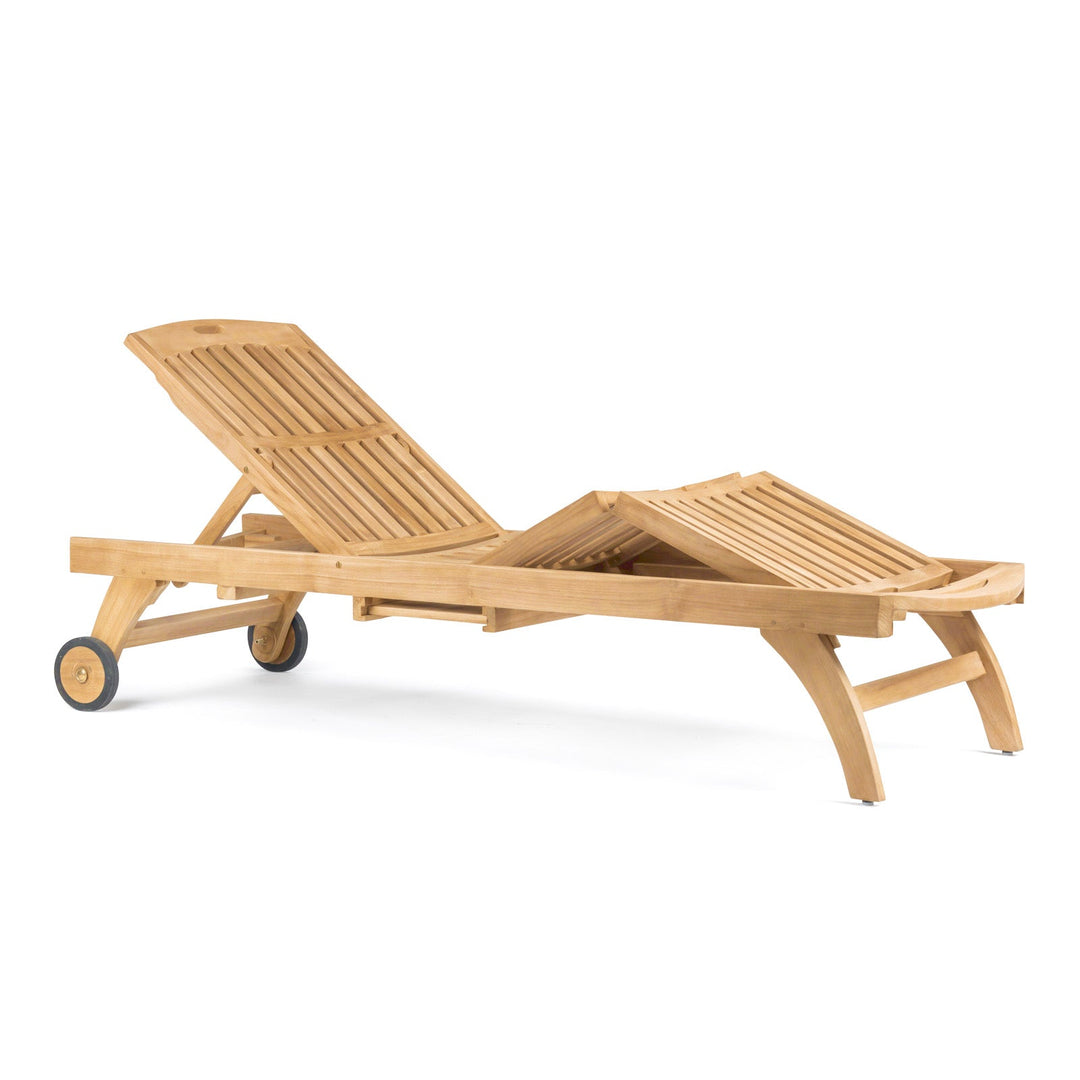 Maui Teak Outdoor Sun Lounger