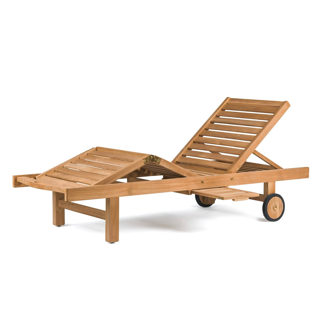 Malibu Teak Outdoor Sun Lounger