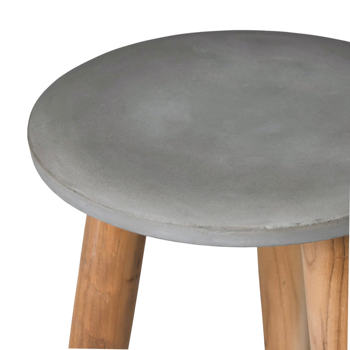 Aspen Blok Concrete Round Accent Table (Large)