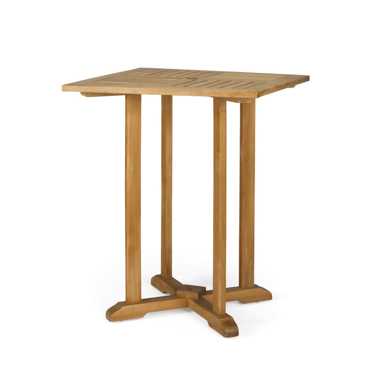 Square Teak Outdoor Bar Table