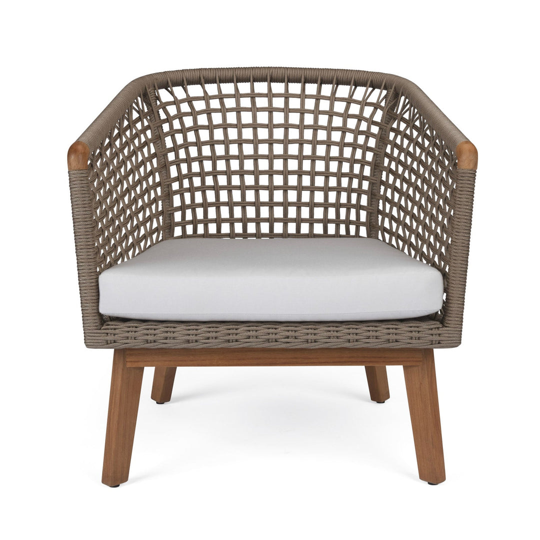 Ravoli Teak and Rope Outdoor Relaxing Chair (Taupe)