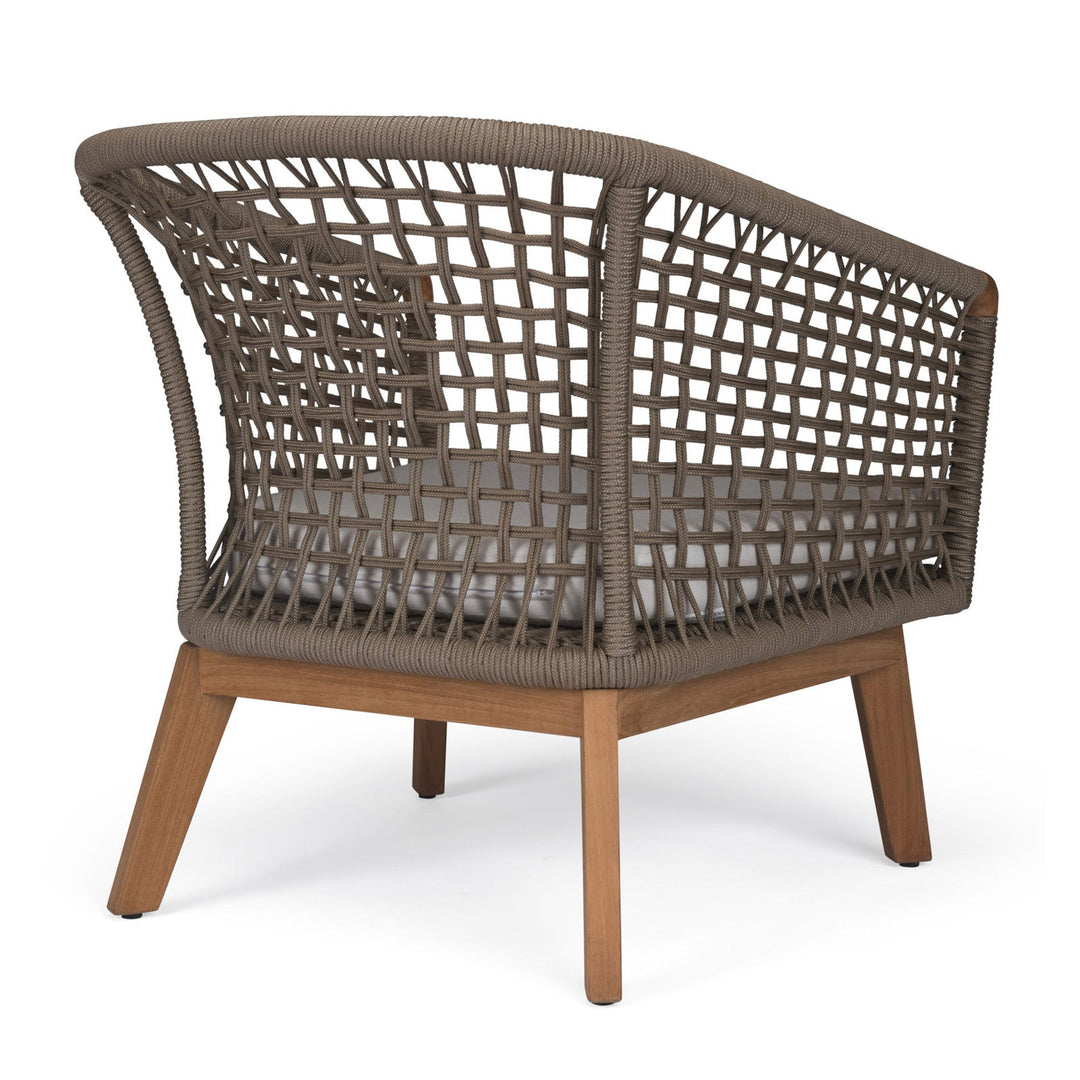 Ravoli Teak and Rope Outdoor Relaxing Chair (Taupe)
