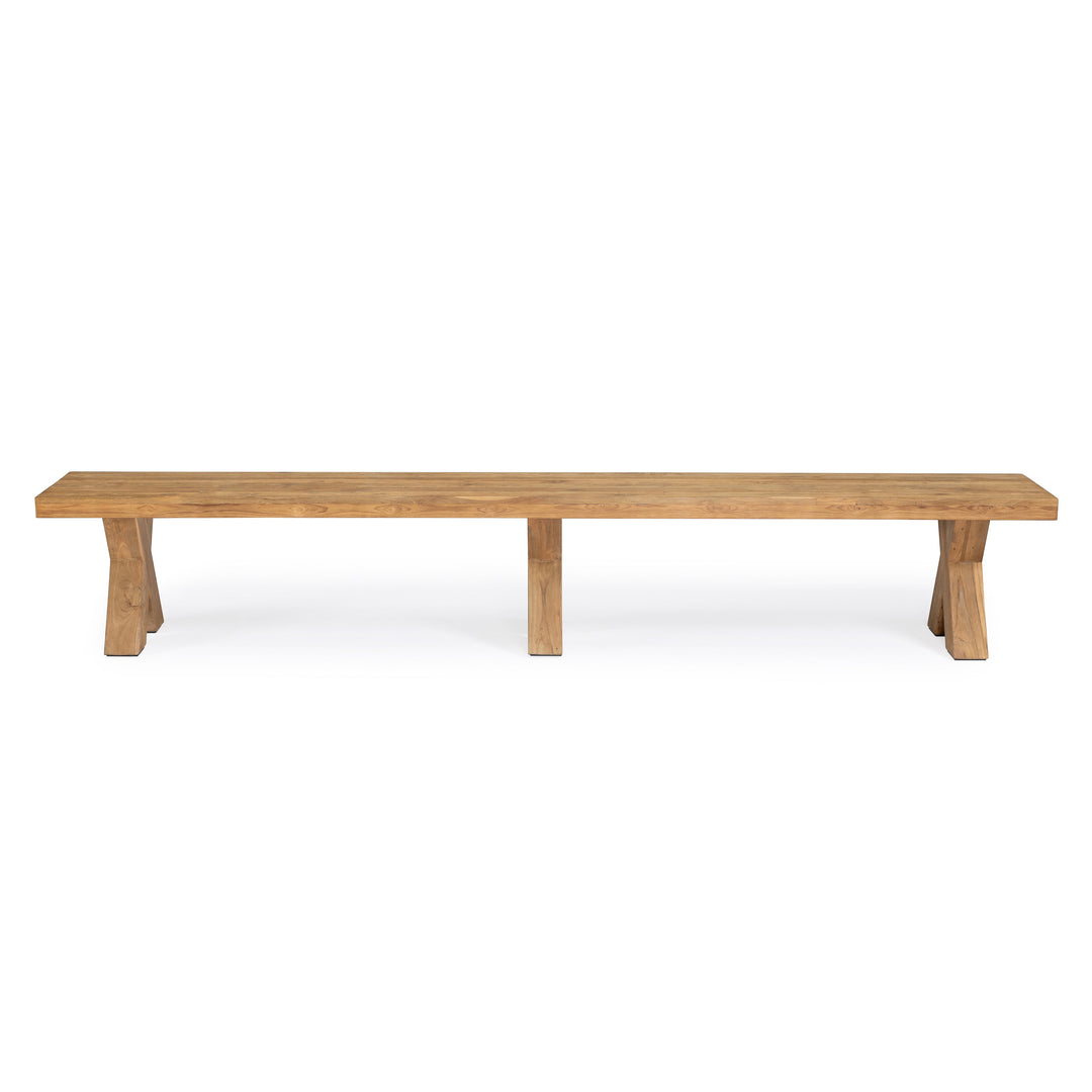 Boxx Reclaimed Teak Outdoor Bench 90"