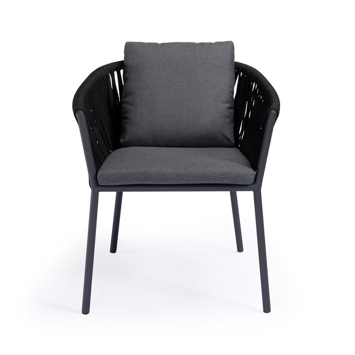 Beverly Hills Rope Outdoor Dining Chair (Graphite)