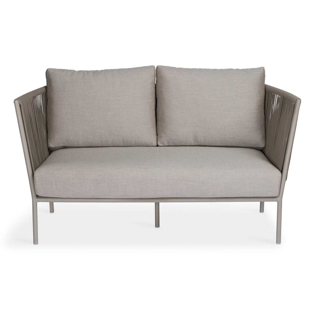 Beverly Hills Rope Outdoor Loveseat (Stone)