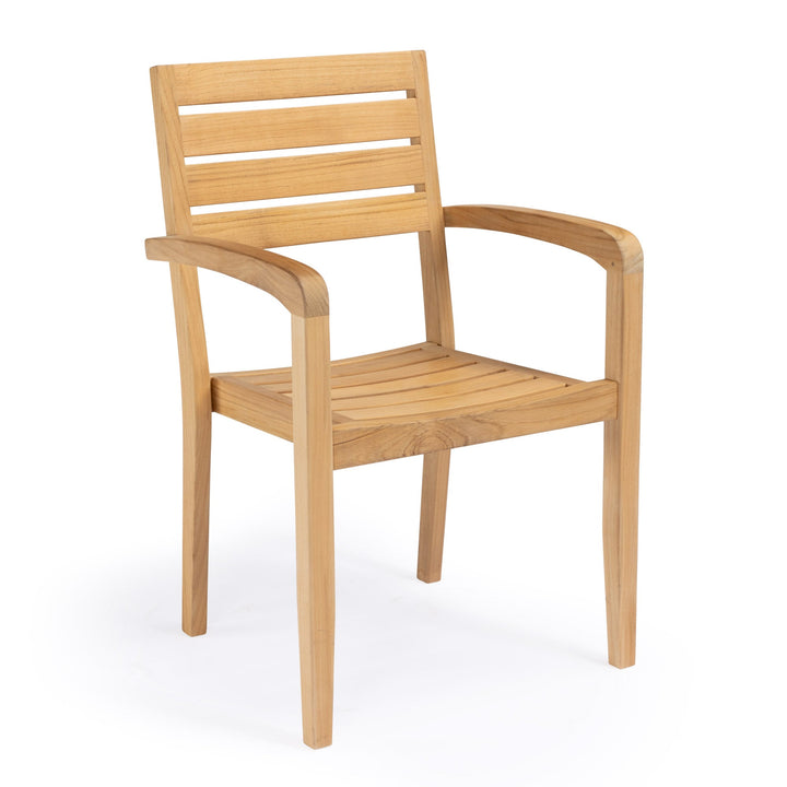 Fiesta Teak Outdoor Stacking Dining Arm Chair