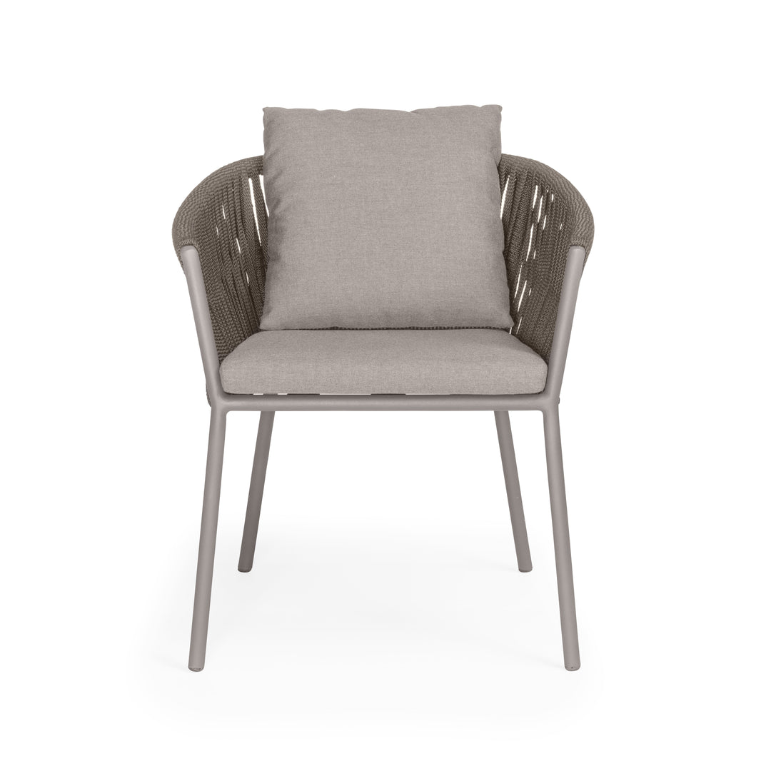 Beverly Hills Rope Outdoor Dining Chair (Stone)