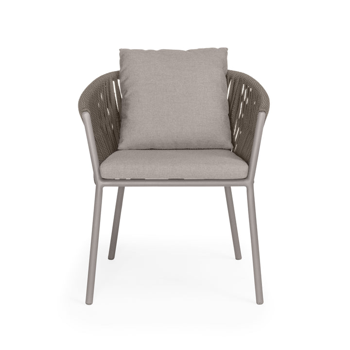 Beverly Hills Rope Outdoor Dining Chair (Stone)
