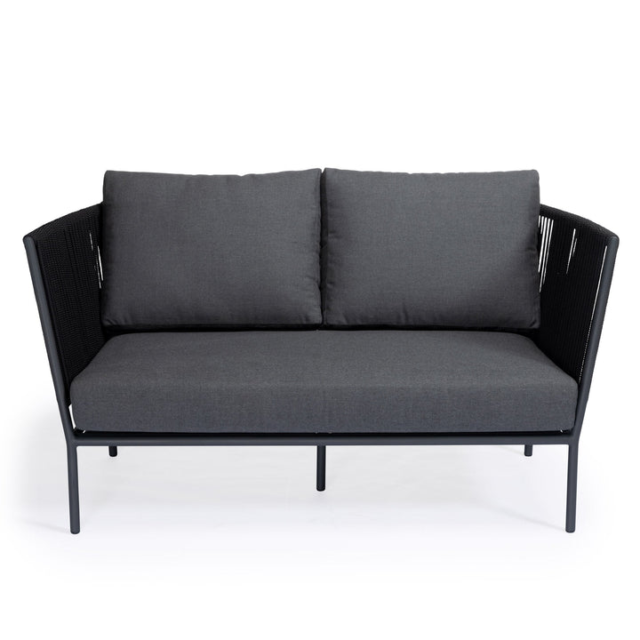 Beverly Hills Rope Outdoor Loveseat (Graphite)