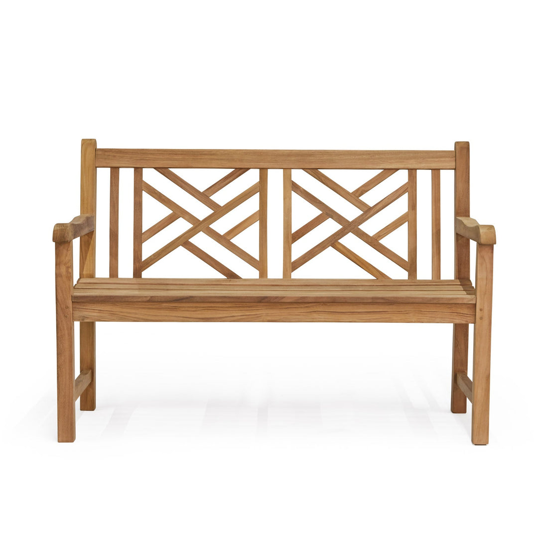 Elizabeth Teak 2-Seater Outdoor Bench