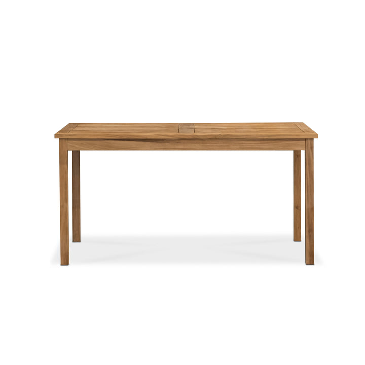 Classic Teak Outdoor Rectangle Dining Table (Fixed)