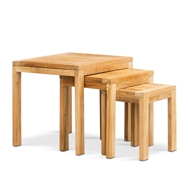 Teak Outdoor Nesting Table (Small)