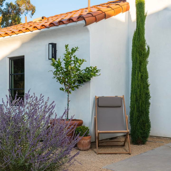 Sling Teak Outdoor Relaxing Chair