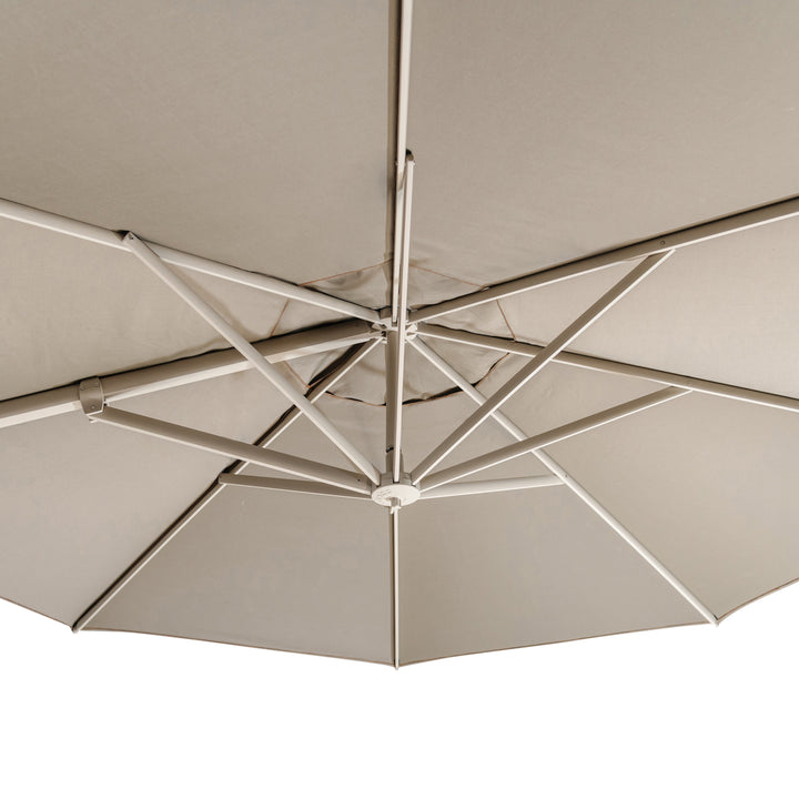 Big Sur Cantilever Umbrella (Taupe Canopy, Linen Frame)