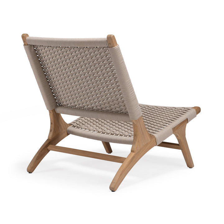 Tokio Teak Outdoor Relaxing Chair (Cream)