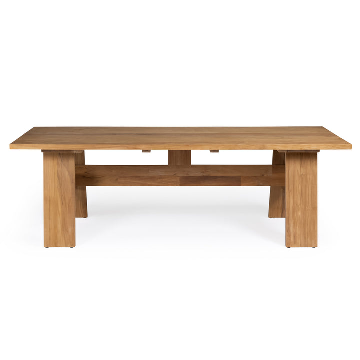 Bradford Teak Outdoor Dining Table 118"