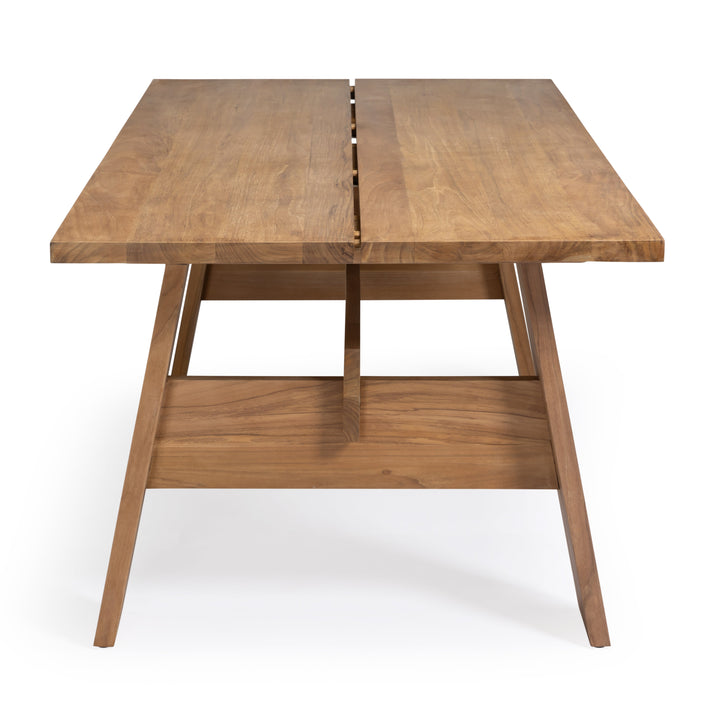 Bradford Teak Outdoor Dining Table 118"