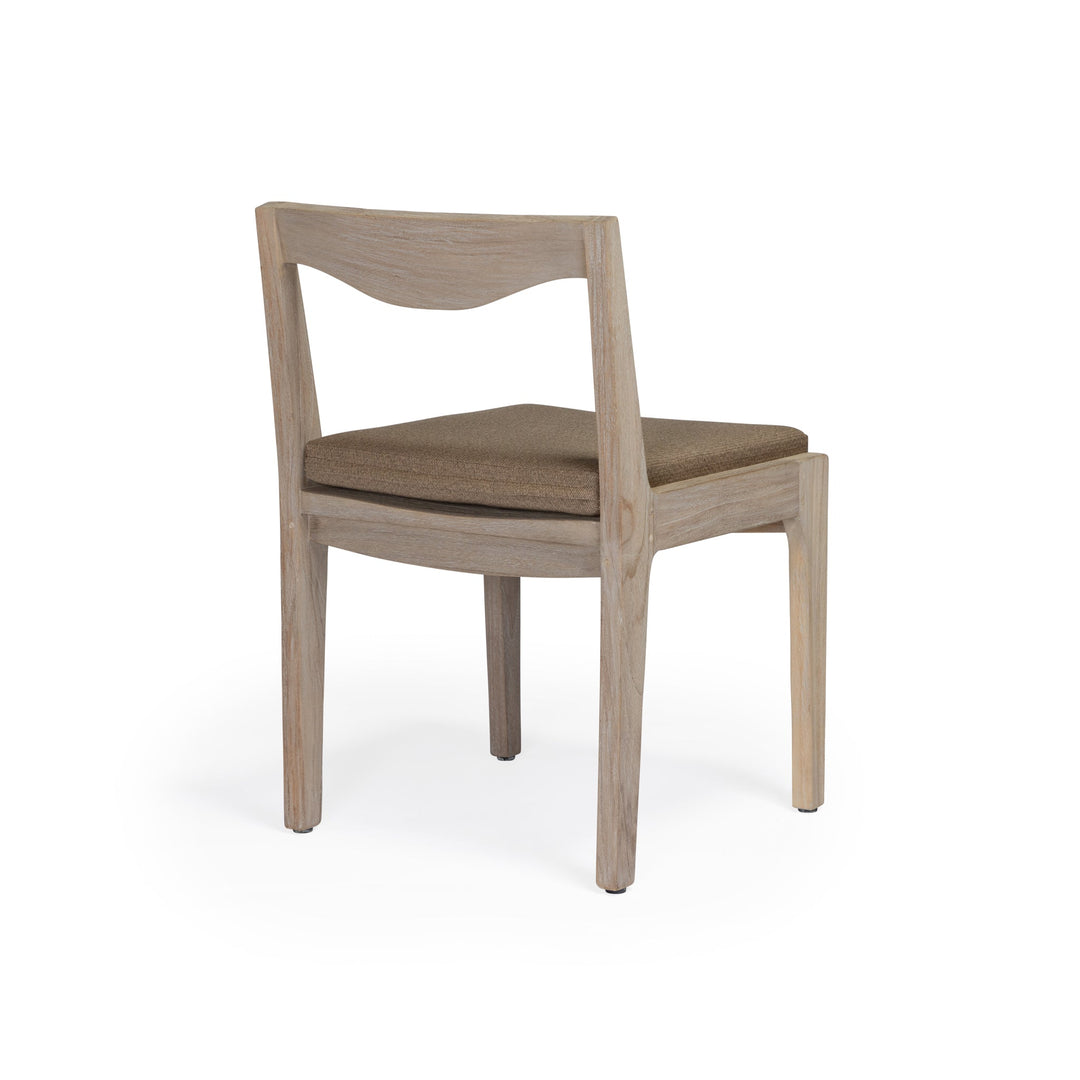 Athena Weathered Teak Outdoor Dining Side Chair