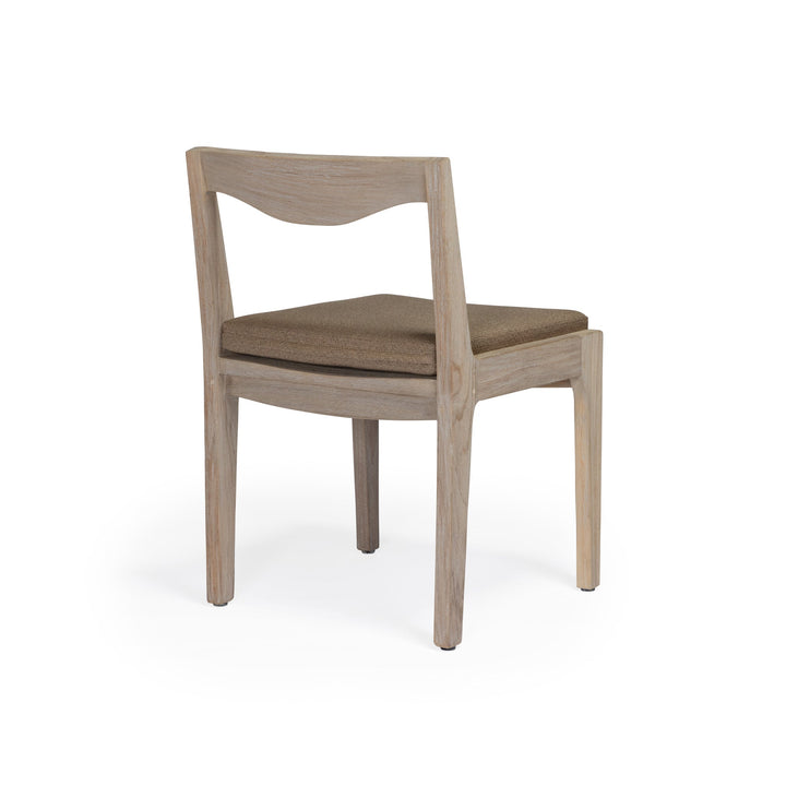 Athena Weathered Teak Outdoor Dining Side Chair