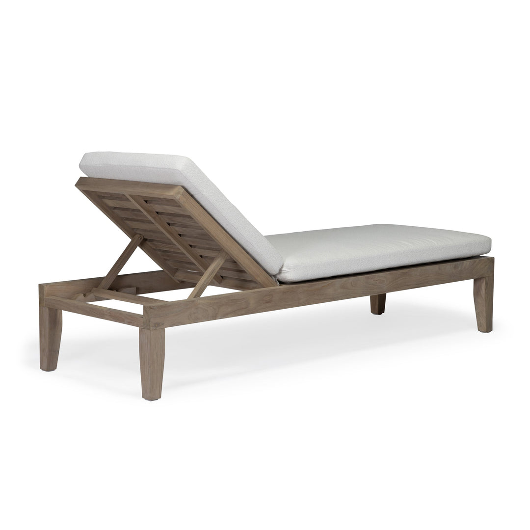 Juliet Weathered Teak Outdoor Sun Lounger