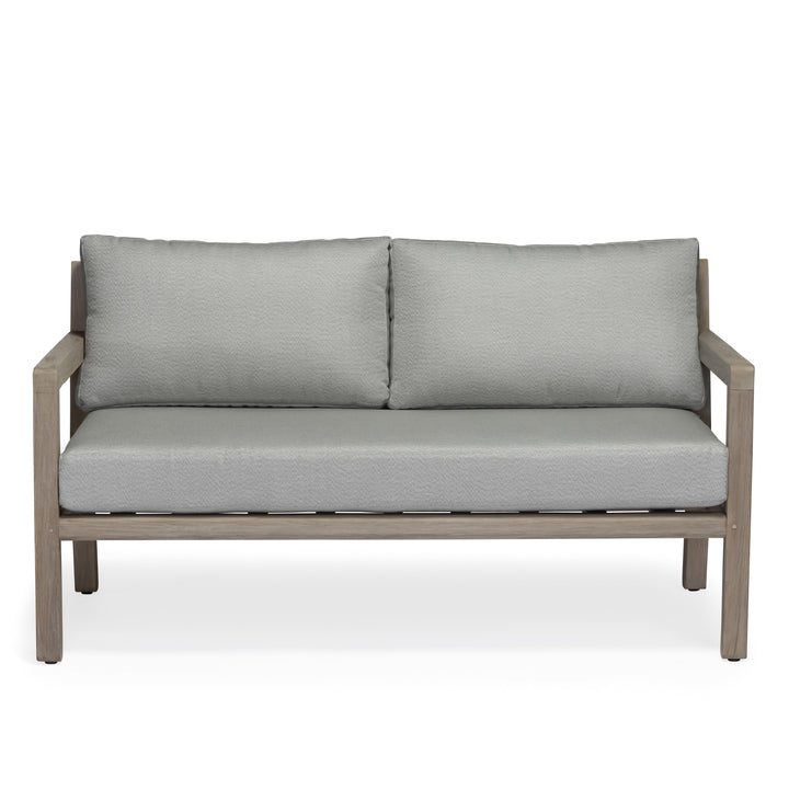 Juliet Weathered Teak Outdoor Loveseat