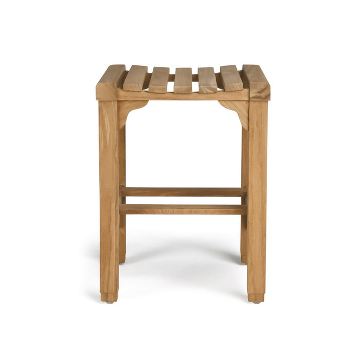 Classic Teak Outdoor Backless Counter Stool