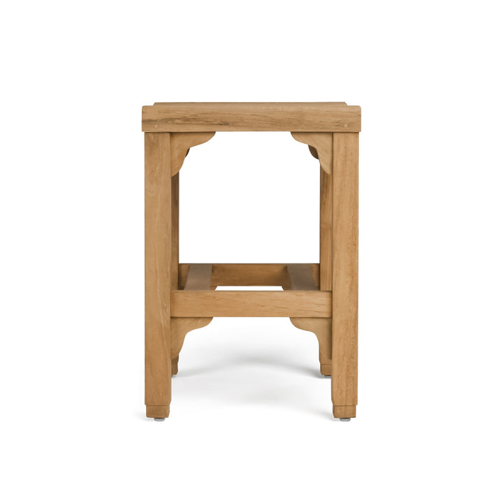 Classic Teak Outdoor Backless Counter Stool