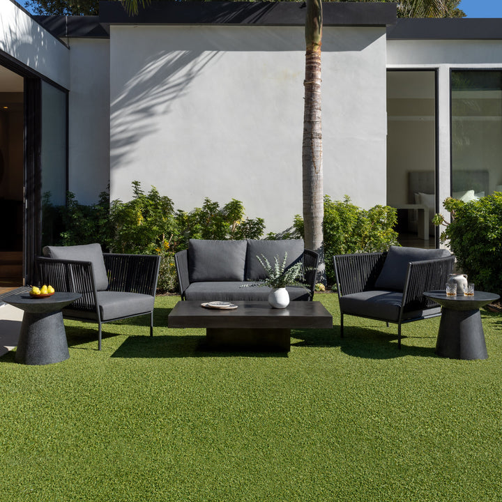 Beverly Hills Rope Outdoor Loveseat (Graphite)