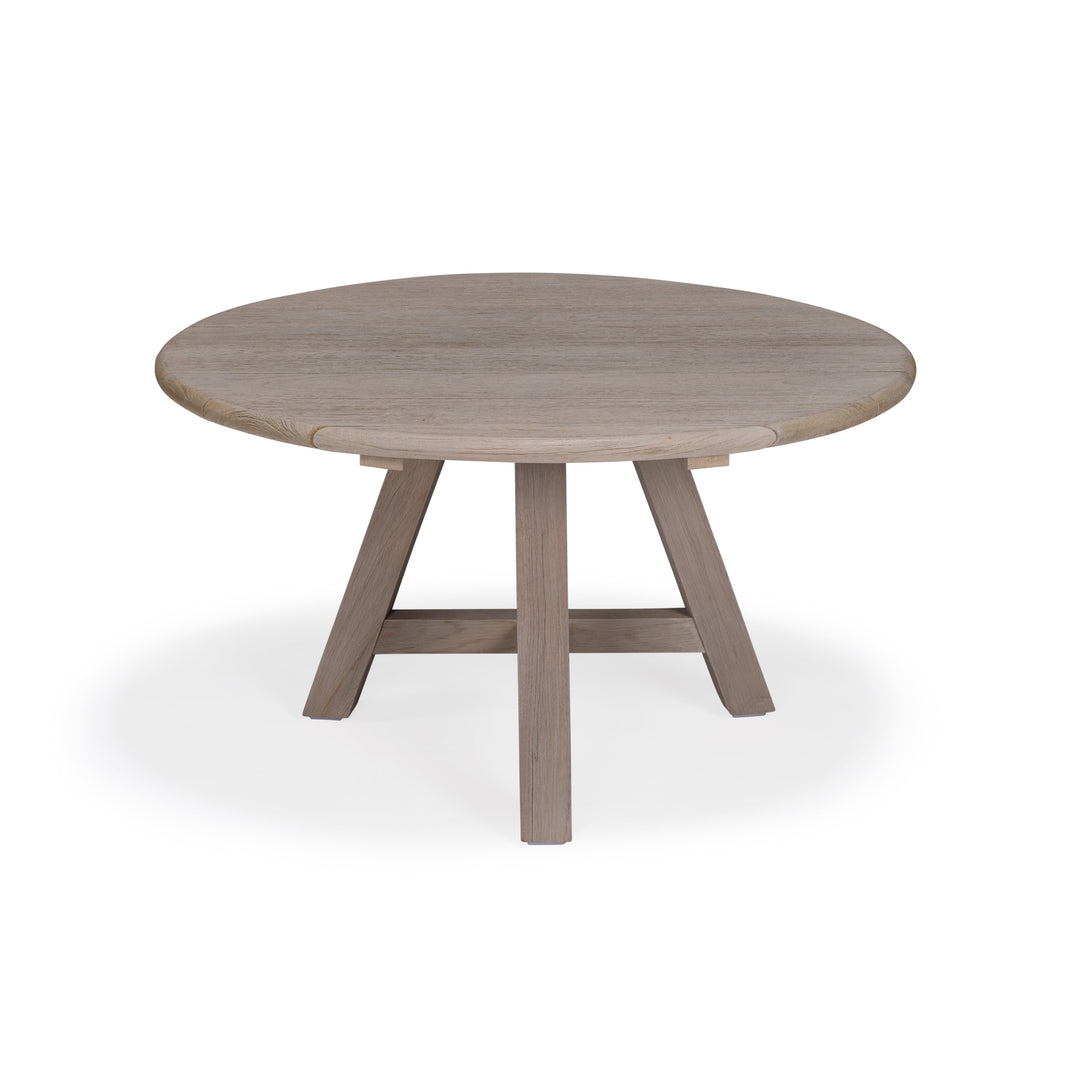 Romeo Weathered Teak Outdoor Coffee Side Table (Large)