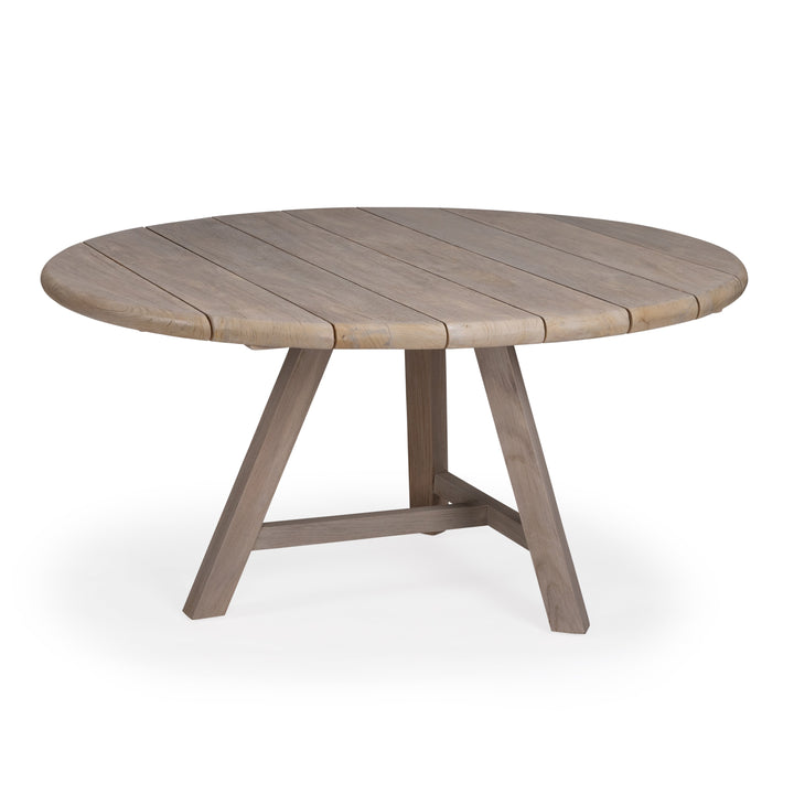 Napa Weathered Teak Outdoor Round Dining Table