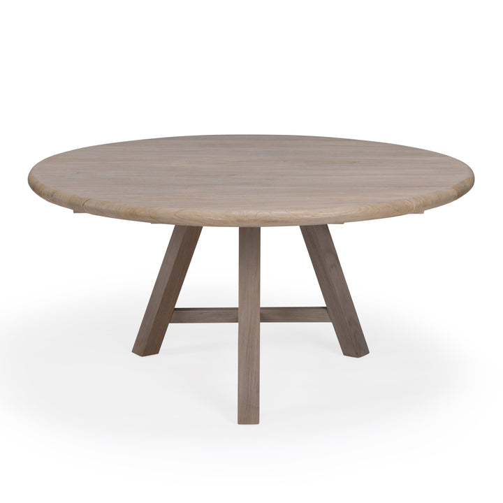 Napa Weathered Teak Outdoor Round Dining Table