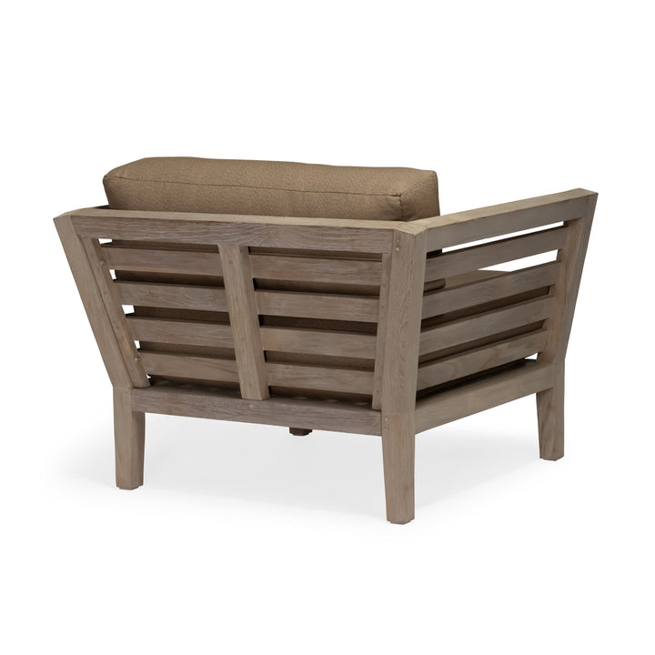 Romeo Weathered Teak Outdoor Club Chair