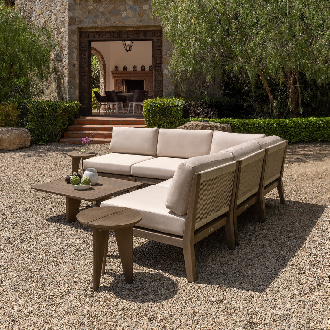 Palermo Reclaimed Teak Outdoor Sectional Center