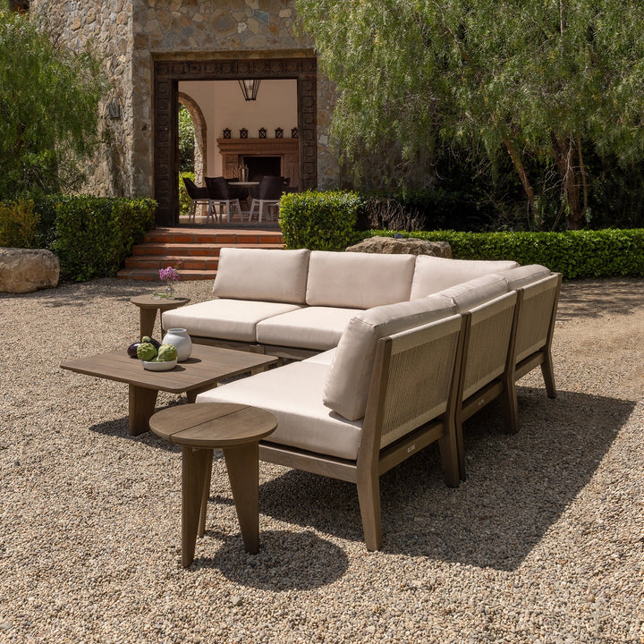Palermo Reclaimed Teak Outdoor Sectional Center