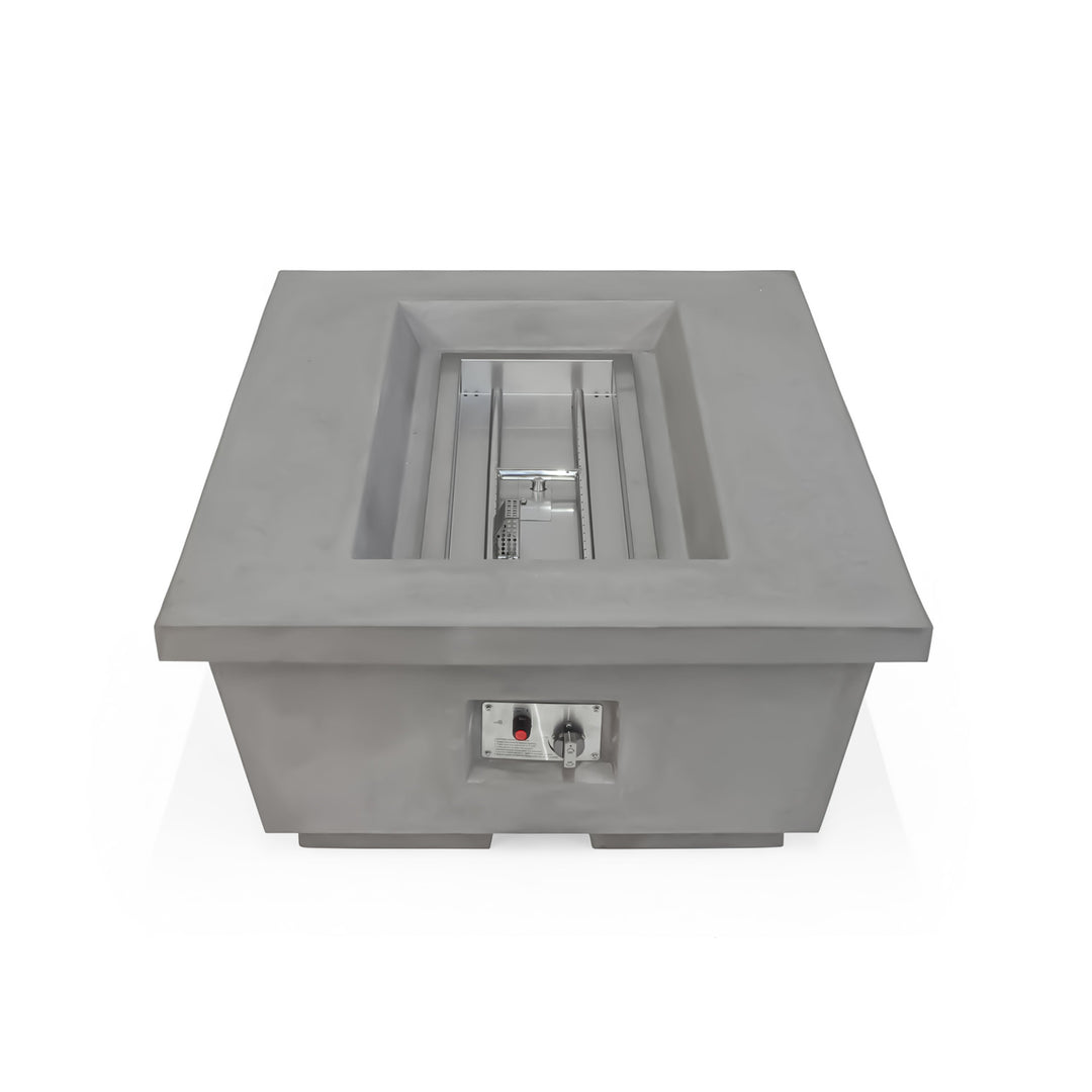 Polished Concrete Rectangle Fire Pit