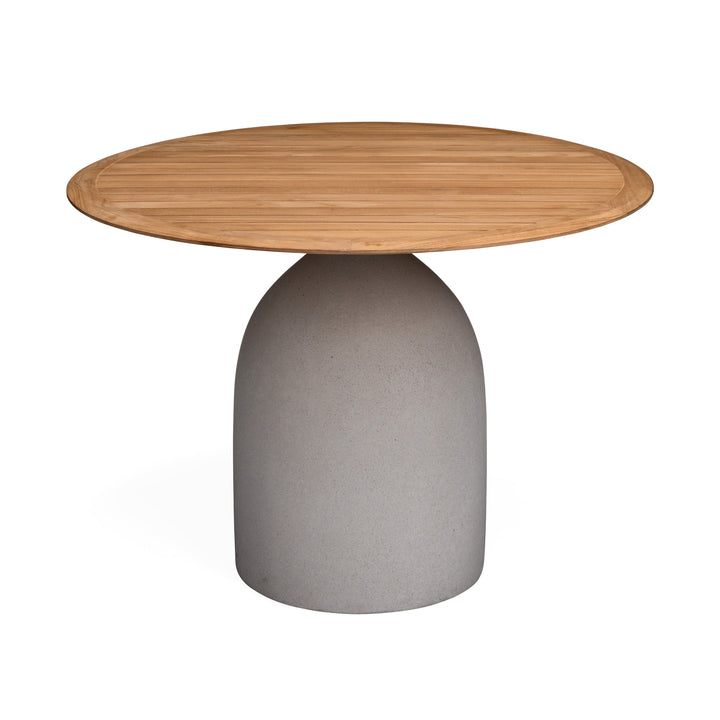 Leni Teak and Concrete Outdoor Dining Table