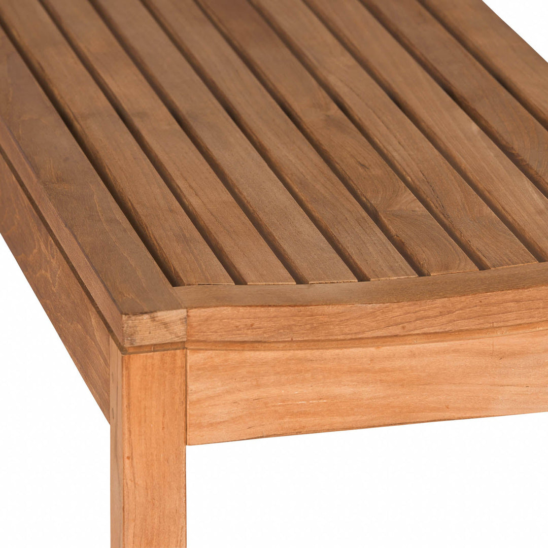Toscana Teak Backless Outdoor Bench 55"