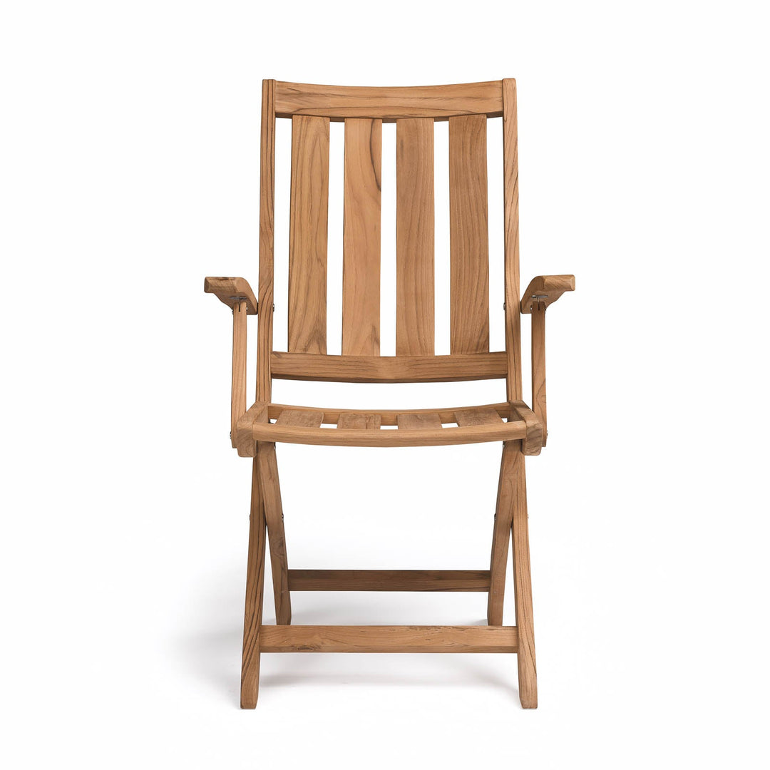 Breeze Teak Outdoor Folding Dining Arm Chair
